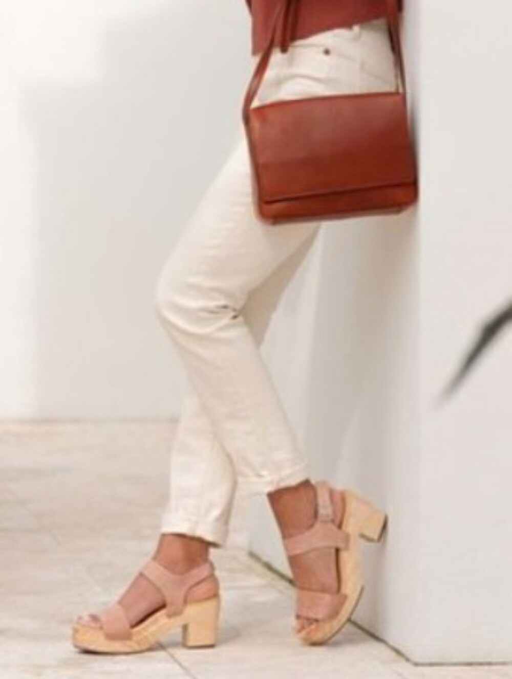 Nisolo All Day Wooden Clog Heeled Sandal Open Toe - Picture 4 of 16